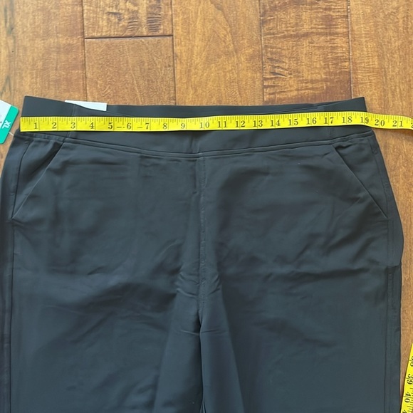 32 Degrees Cool Black Pants Ankle Length Knit Elastic Waist Tapered Smooth - Picture 5 of 9